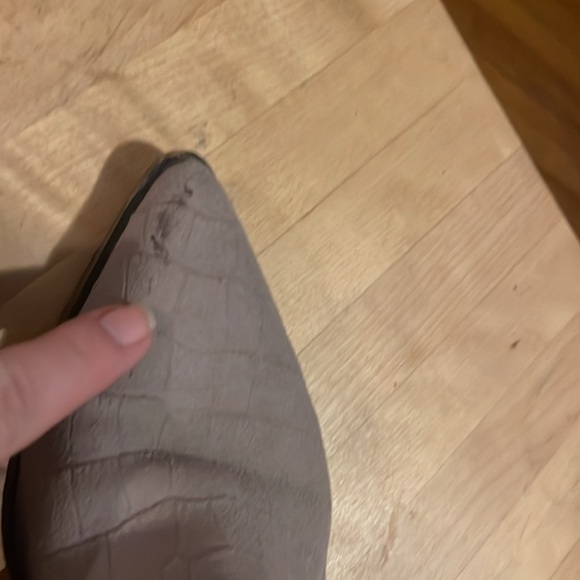 Real Taupe Leather Booties - Picture 7 of 13